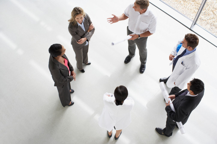 Gruppengespräch unter Fachleuten