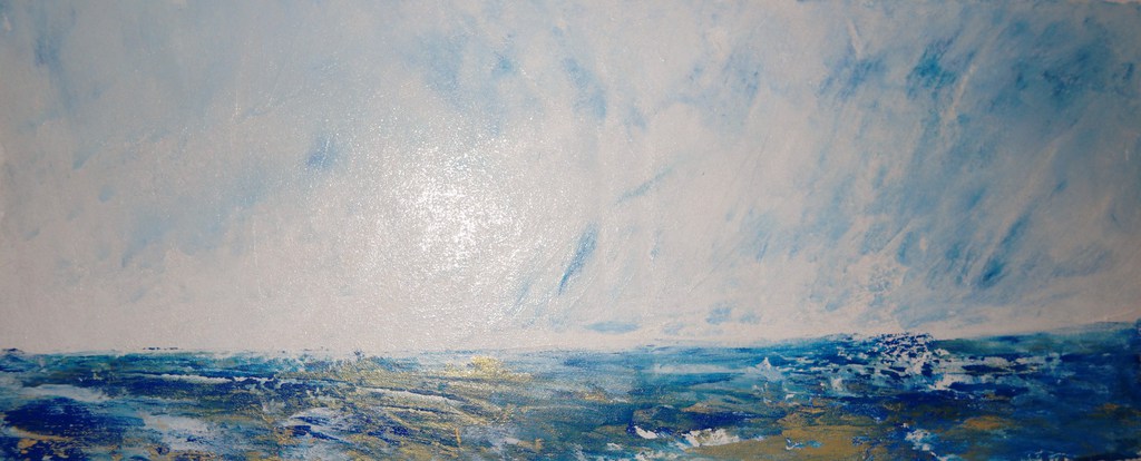 Himmlischer blauer Ozean Himmel