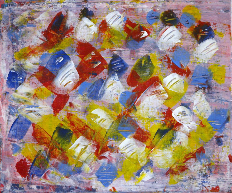 Farbenfrohes abstraktes Kunstwerk