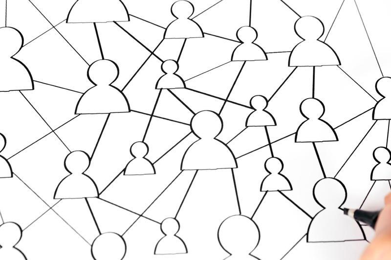 Netzwerk von Personenlinien